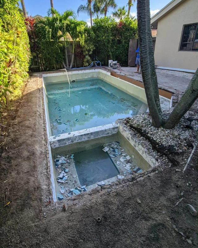 Pool before service