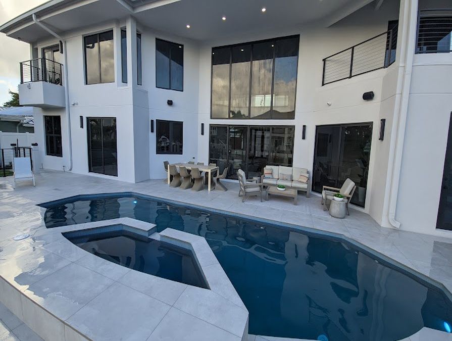 Clean swimming pool in Highland Beach, FL